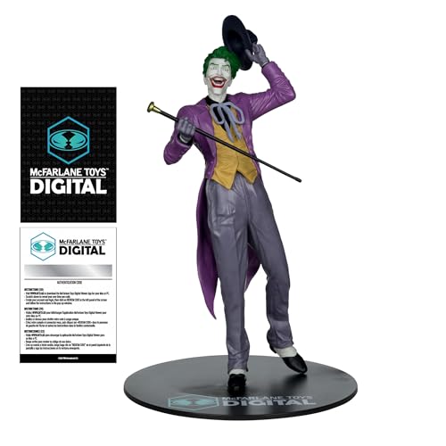 Realizzato in plastica PVC McFarlane Toys - DC Direct The Joker di Jason Fabok Scala 1:6 Posed Figure Digitale da Collezione