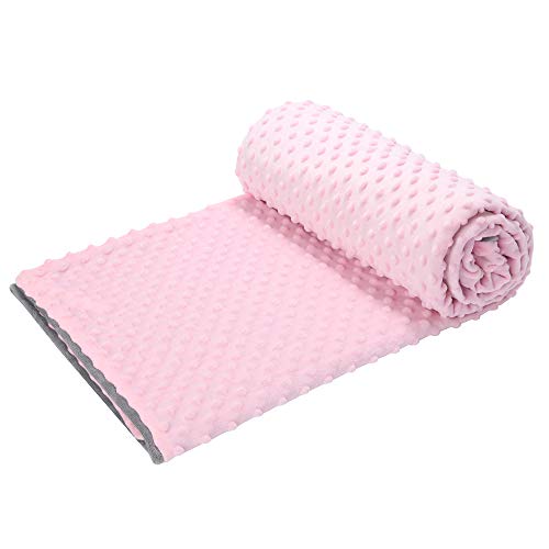 HOSUKKO 41”x60” Duvet Cover for Weighted Blanket Ultra Super Soft Minky Dot Removable