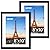 FIXSMITH 8x10 Picture Frame Set of 2, Photo Frame with HD Plexiglass, Display Pictures 5x7 with Mat or 8x10 Without Mat Multi Picture Frames Collage for Tabletop or Wall Display, Black