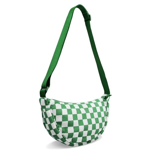 Image of Nylon Crescent Crossbody Bag for Women Purses Trendy Men,Small Travel Sling Bag Hobo