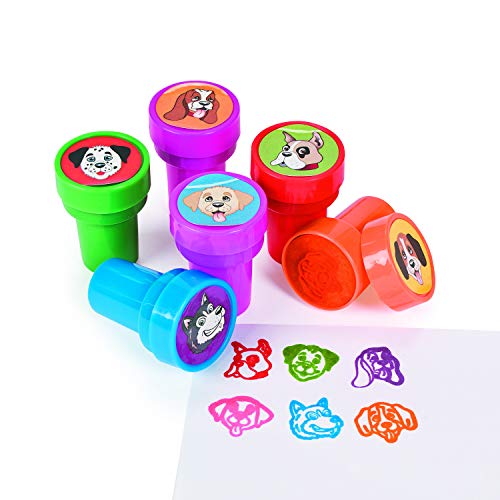 Fun Express - Dogs Stampers - Stationery - Stamps - Stamps - Self Inking - 24 Pieces