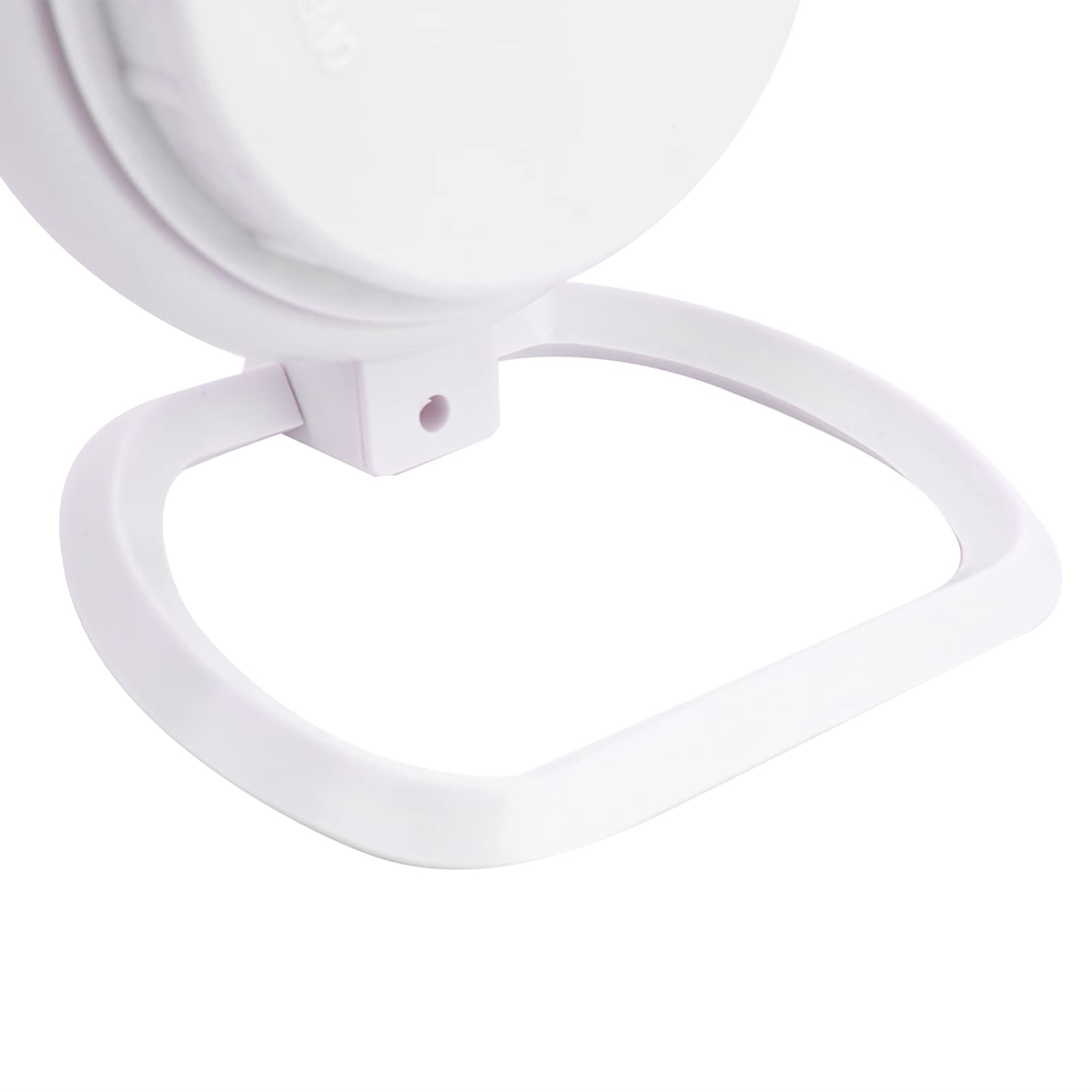 Reloj de Ducha Impermeable de Moda, de Mesa Colgante de Doble Uso, de Plástico para Baño Cocina Decoración del Hogar 12,2x9x14,3 Cm (Blanco)