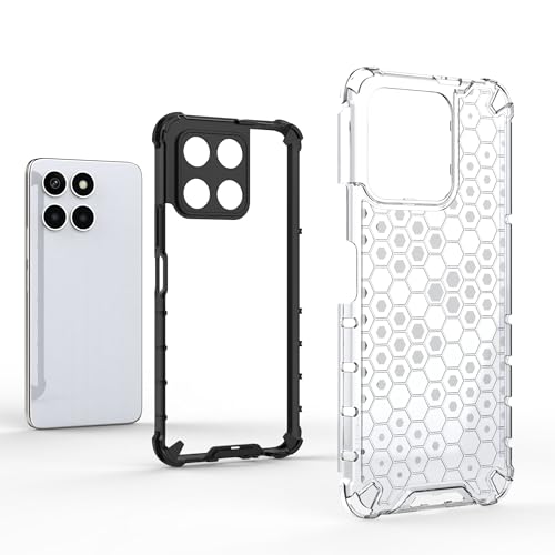 Housse Honor X6A 4G rouge transparente anti-rayures et antichoc intégrale