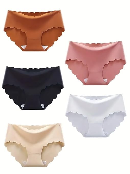 dilency sales Women's & Girl's Regular Wear Seamless Hipster Ice Silk No Show Stretch Panty (Sizes M to XL) (Pack-of-2)-picture-22