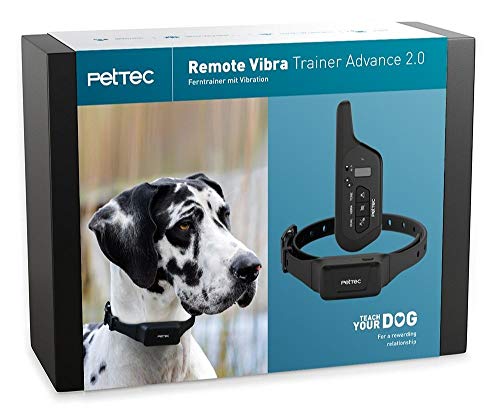 PetTec Hondentrainingshulp incl. halsband en afstandsbediening | Bereik = 600m | Impuls met vibratie & geluid