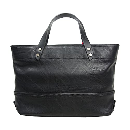 [ムスタッシュ] トートバッグ メンズ 小さめ b5 メンズ手提げバッグ ミニトートバッグ 合皮 VYE-4809 ブラック - Moustache(ムスタッシュ) - 商品画像