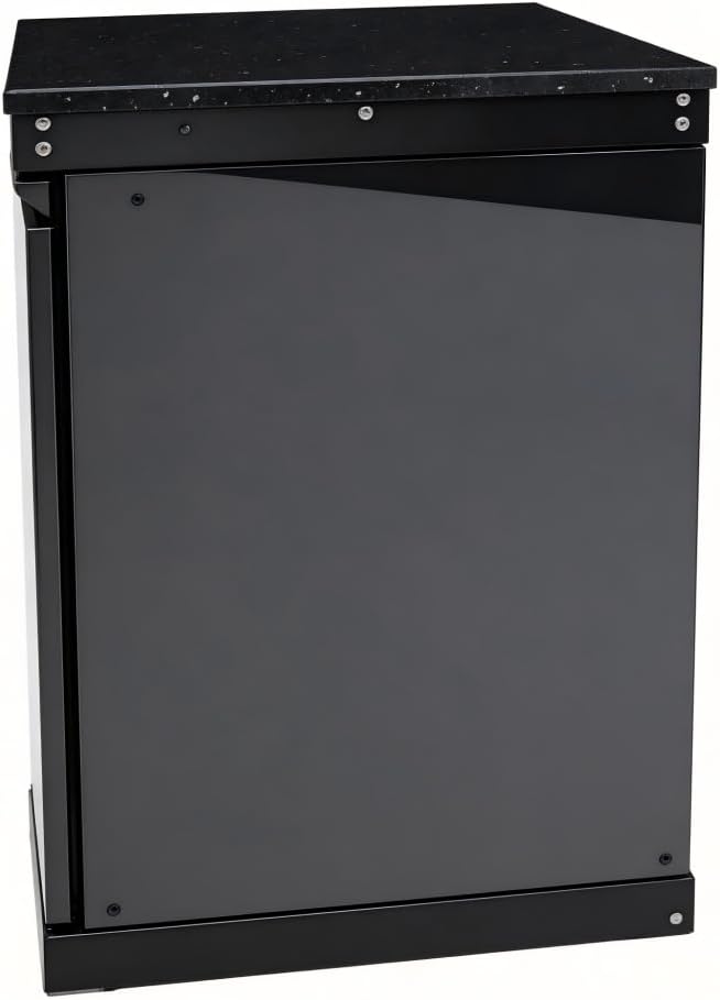 Outdoor Kitchen Storage Cabinet with Lockable Door for Grilling Accessories and Cookware