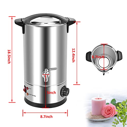 10 Qts Wax Melter For Candle Making Candle, Wax Melting Pot, Large Commercial Candle Maker Machine With Pour Spout And Temperature Control For Business Home #TOP1