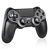 BJXOZ Wireless Controller per PS4, Gamepad con Vibrazione, Sei-Assi Sensore Giroscopio, Jack Audio, Pannello Touch, senza fili Controller per PS4/Slim/Pro/PC