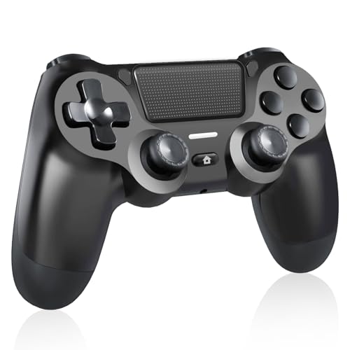 BJXOZ Wireless Controller für PS4, Gamepad für PS4, mit Dual Vibration, Audiobuchse, 6-Achsen Gyro Sensor, Screenshot, Touchpanel, für PS4/Pro/Slim/PC