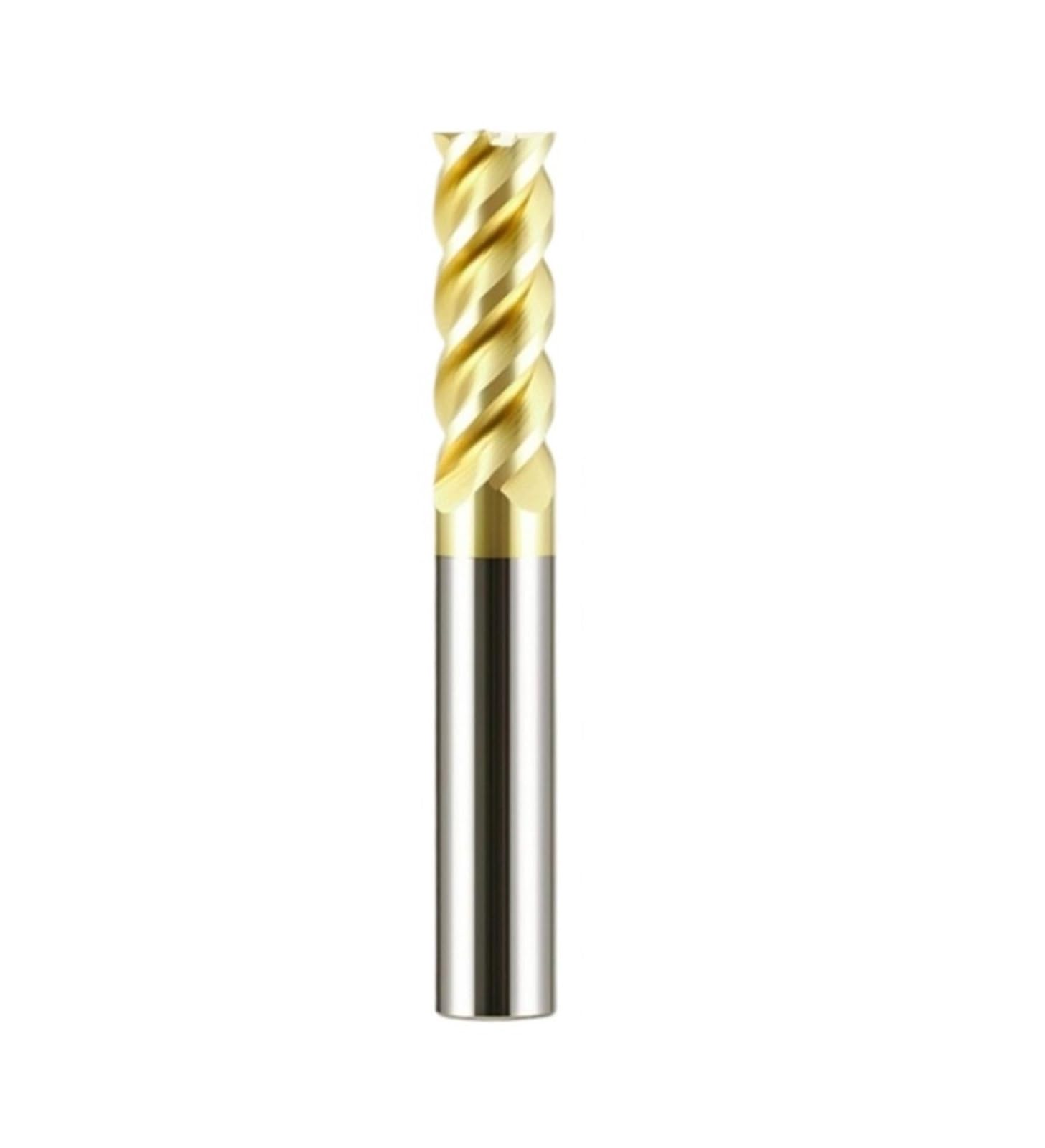 Fresa de extremo carburo, herramientas corte CNC acero tungsteno, 4, 5, 6 y 8mm, platino mecánico for fresado inoxidable, 1 Uds(11x30x12x75)