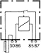 HELLA 003530001 Relay, Main Current - 12V - 4-pin Connector