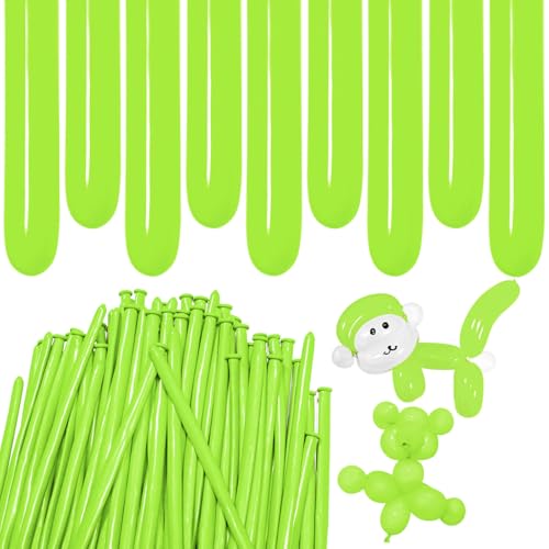 Image of Light Green Long Balloons Premium 260 Twisting Balloons Animals Magic for Birthday Kids Wedding Party Supply 100pcs