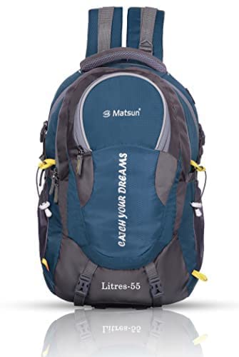 See full amazon price history chart for MATSUN Unisex Nylon 55 L Trekking Travel Laptop Backpack With Rain Cover Water Resistant Slim Durable Fits Up to 17.3 Inch Laptop Notebook (Sky Blue) MATSUN Unisex Nylon 55 L Trekking Travel Laptop Backpack With Rain Cover Water Resistant Slim Durable Fits Up to 17.3 Inch Laptop Notebook (Sky Blue) (B0BSBZ4JH7) Amazon Price History, Amazon Price Tracker