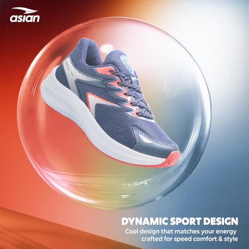 Image of ASIAN Boss-26 Running Shoes for Men | Lightweight Casual Sports Shoes for Walking, Jogging, Gym Boys Stylish Sneaker with Breathable & Anti-Slip Durable Sole