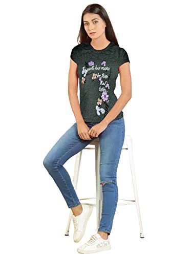 Image of Lyra Women's Cotton Regular Fit T-Shirt