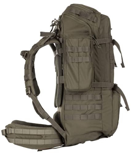 5.11 Tactical Military Rush100 60L Deployment Backpack, Hydration & Storage Ready, Style 56555, Ranger Green, Large/X-Large: 35"-45" Hip #TOP3