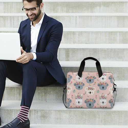 Bolso maletín para laptop con diseño de koala y conejo miniatura 3