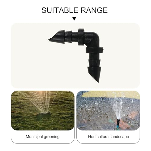 Conectores de codo plásticos y resistentes a la intemperie para riego de 4/7 mm 4