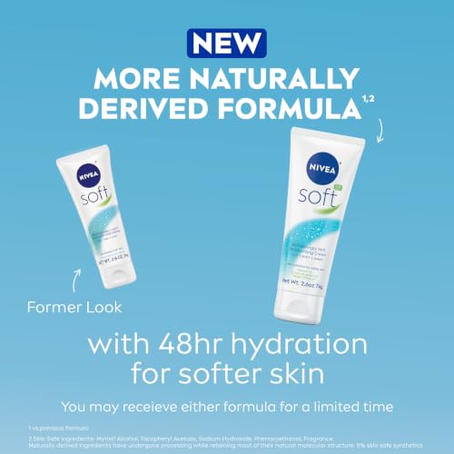 NIVEA Soft Moisturizing Cream for Body, Face and Hands, 3 x 2.6 OZ - image 2