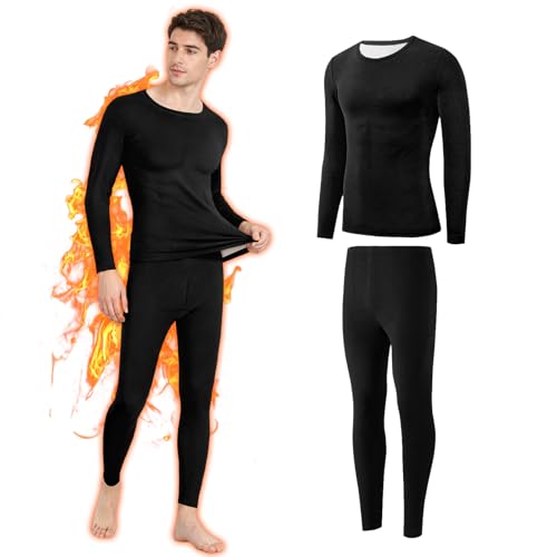 La Mejor Selección de Pantalones térmicos para Hombre los mejores 5. 45 WOLADY Ropa Termica Hombre, Ropa Interior Térmica, Conjunto Playera Termico y Pantalon Termicos, Suave, Calientita, Secado Rápido, Ropa Capa Base Invierno Hombre para Nieve o...