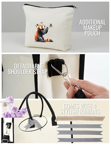 Bolso Tote Canvas InnoBeta para Mujer con Cierre Superior miniatura 5