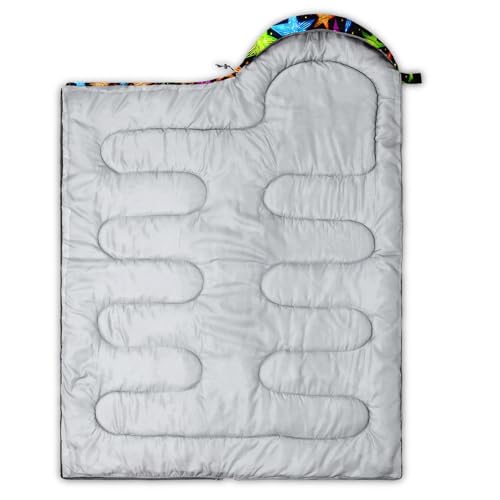 Image of QOOMO Ball Flower Camping Sleeping Bags,3 Season Warm & Cool Weather,Lightweight,Waterproof Sleeping Bags for Adults & Kids,Traveling,and Outdoors,Camping Gear Equipment