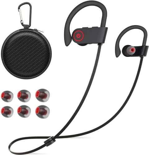 JOYWISE Bluetooth Headphones, Wireless Headphones 15H Playtime Wireless Earbuds with Mic Stereo in-Ear Earphones, IPX7 Waterproof Sports Headphones Sound Isolation Headsets for Running, Gym, Workout