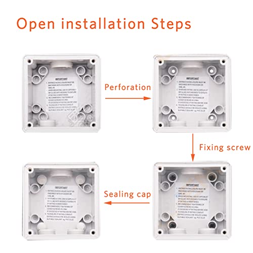 Rotary Changeover Switch, 500V 3P 63A Outdoor Ip66 Waterproof Cam Selector Switches Enclosed On‑Off Disconnect Switch Buttons Indicators With Exterior Box #TOP3