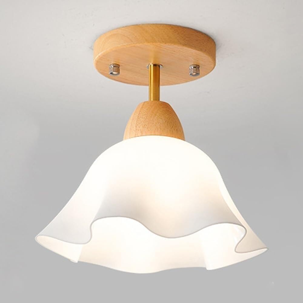 Luminaire moderne semi-encastré en acrylique blanc haute finition