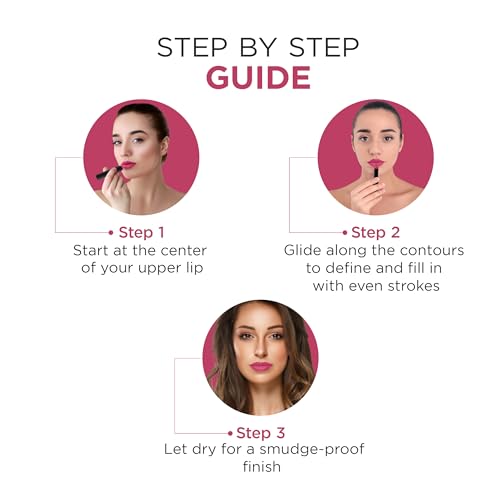 Image of Oshea Colors HD Matte Finish & Highly Pigmented Long Lasting Creamy Lipstick | Lightweight Formula Enriched with Castor Oil, Shea Butter & Jojoba Seed Oil | Free from Paraben - (Mauve Rose 05) 1.2g
