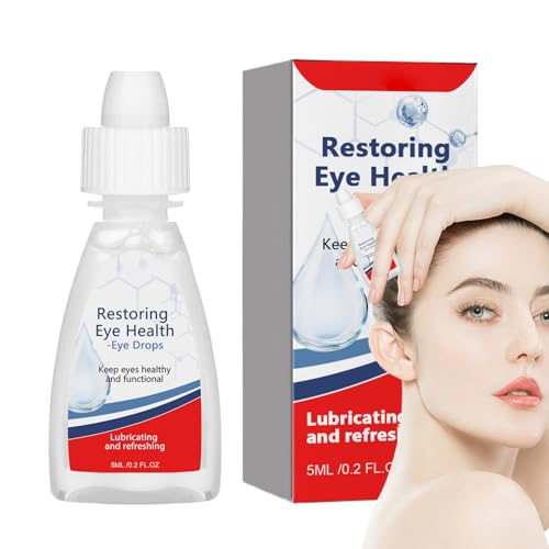 Nhujevkom Gotas para Ojos Secos | Gotas Iluminadoras 5 ml | Lágrimas Artificiales Refrescantes Portátiles Lubricante para Uso Diario Bolsa Viaje Natación Exteriores Adultos Estudio Trabajo Hogar