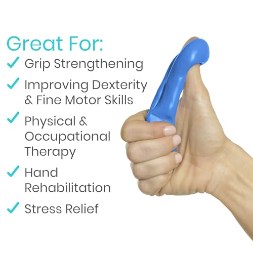 Vive Exercise Putty (4-Pack) - Therapeutic, Occupational and Therapy Tool - Thinking and Stress - Finger, Hand Grip Strength Exercises - Extra Soft, Soft, Medium, Firm Sensory Kit - Squeezable Ball - Image 6