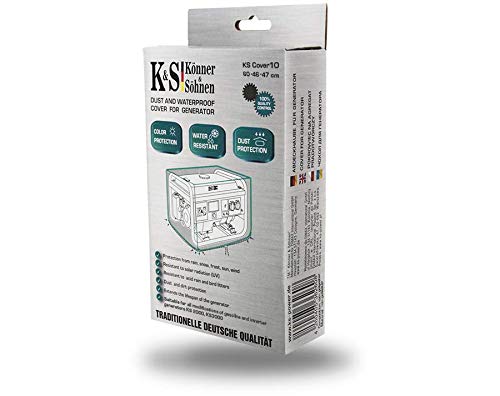 Könner & Söhn KS Cover 10 - Cubierta protectora de poliéster impermeable, a prueba de polvo y robusta para proteger el generador
