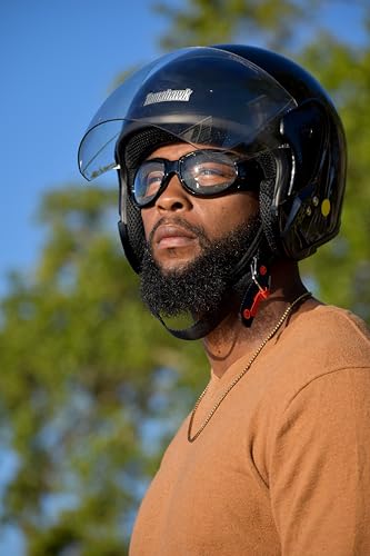 Image of Global Vision Eliminator Dirt Bike Padded Motorcycle Riding Goggles for Men and Women (Black Frame /Smoke Lens)