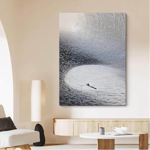Peinture d'art mural sur toile pour grand mur blanc de salon