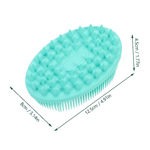 Generic Bath Brush Glow Hair Brush Mini Sponges Face Conditioner Hairbrush Women Scalp Brush Drybrush Brushing Detangler Scrubbing Towel Gentle Sunscreen Duster Green