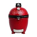 Kamado Joe Classic Joe Series II 18-inch Standalone Ceramic Charcoal Grill and Smoker with AirLift Hinge, Kontrol Tower Top Vent and 250 Cooking Square Inches in Red, Model KJ-23RHC