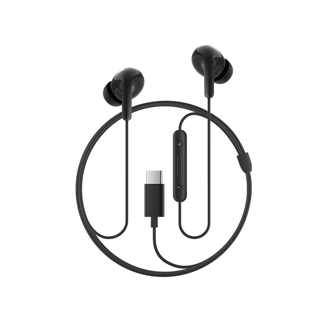 Original USB Type-C Wired Earphones with Mic Compatible with Xiaomi Redmi Mi Earphone for Universal USB C Devices - Black-image-49