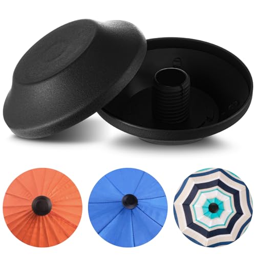 Aliceset 2 Pack Patio Umbrella Tip Caps Replacement Part Outdoor Patio Umbrella Top Screw Cap Replacement Parts Accessories