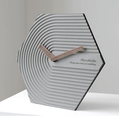 Horloge murale moderne à rayures colorées 36cm | Pendule silencieuse salon