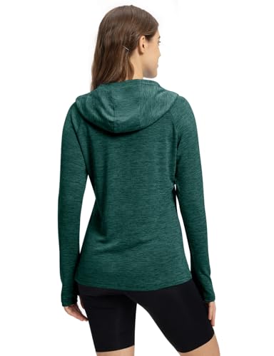 TBMPOY Womens UPF 50+ Sun Protection Hoodie Shirt Long Sleeve Fishing Hiking Outdoor UV Shirt Lightweight