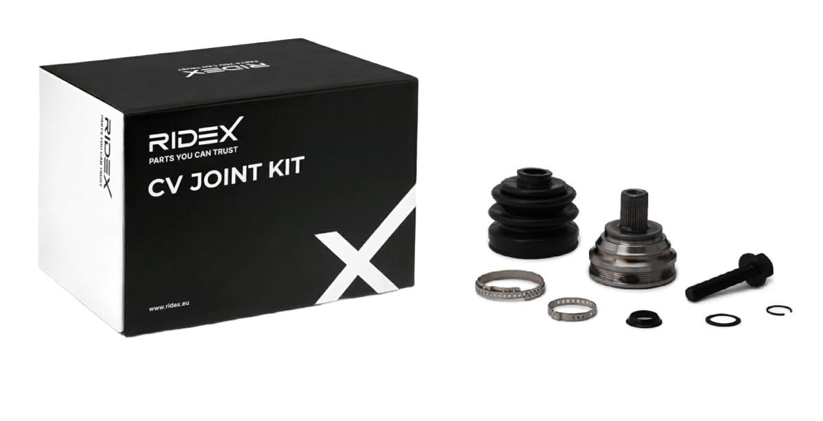 RIDEX 5J0084 Kit de tête de cardan Avant Droite Avant Gauche Avant avec vis Compatible avec VW Golf 7 3/5 portes 5G1, BQ1, BE1, BE2