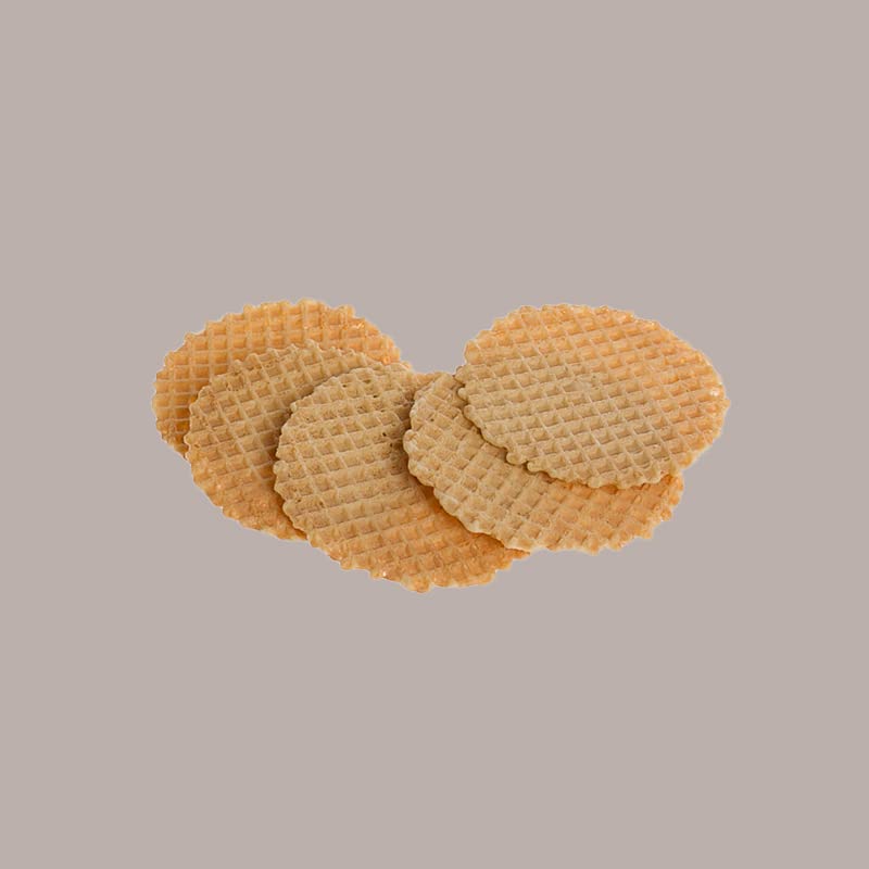 Lucgel Dischetto Rotondo in Cialda Wafer per Gelato Rondò Italcialde - 1000 pezzi -