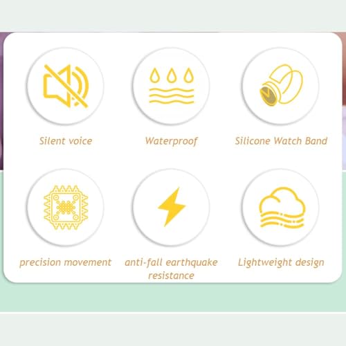 CARLIEN Unisex Easy Reader 3-Hand Arabic Numerals Fashion Quartz Watch for Women Men 30M Waterproof Silicone Strap Sport Outdoor Casual Simple Wristwatch3