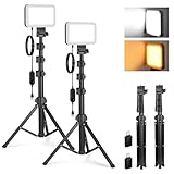 NEEWER Basics 2 Pack LED Video Light Panel Lighting Kit, 6.2