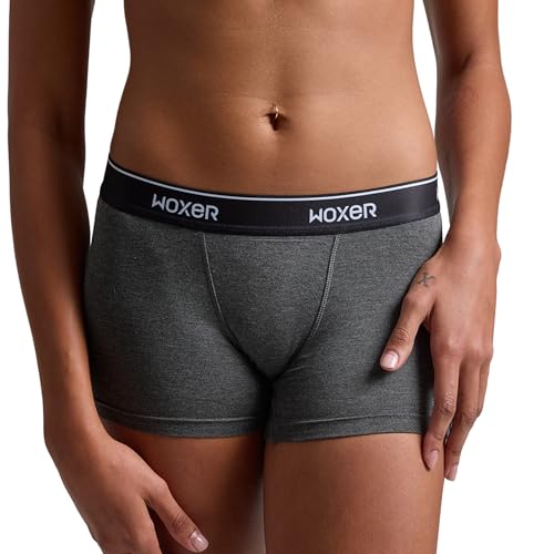 Image of Woxer Womens Boxers - Star 3 inch Boy Shorts Underwear for Women - Boxer Briefs