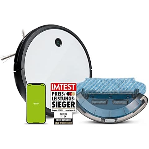 MEDION Saugroboter mit Wischfunktion und intelligenter Navigation S12 SW Cover