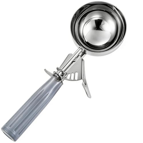 Saebye 4 oz Ice Cream Scoop With Trigger, #8 Scoop, 1/2 Cup Portion Scoop