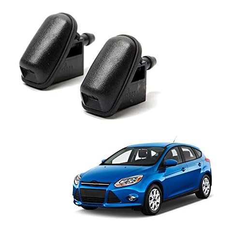 Pheiante Front Windshield Wiper Washer Jet Nozzle for Ford Focus 3 2012-2018 2017 2016 2015, Washer Jets Car Windshield Sprayer 2 pieces Cover